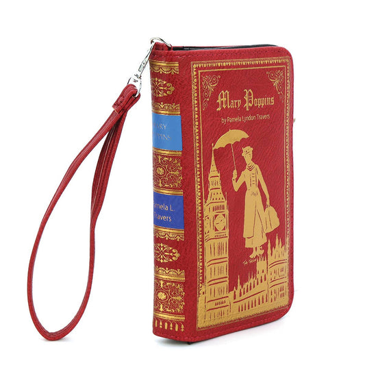 Mary Poppins Book Wallet Wristlet - RED-0