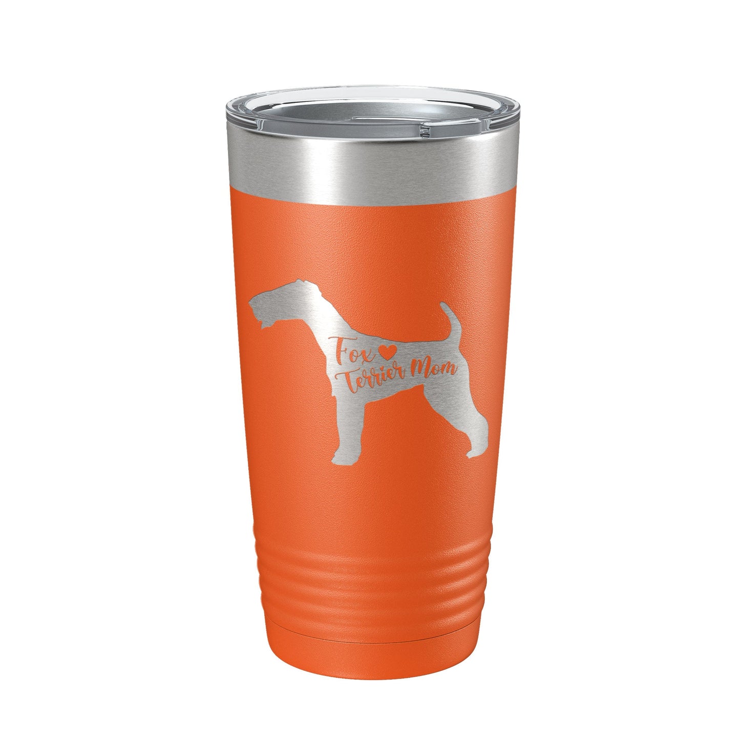 Fox Terrier Mom Tumbler Dog Travel Mug Gift Insulated Laser Engraved Coffee Cup 20 oz-4