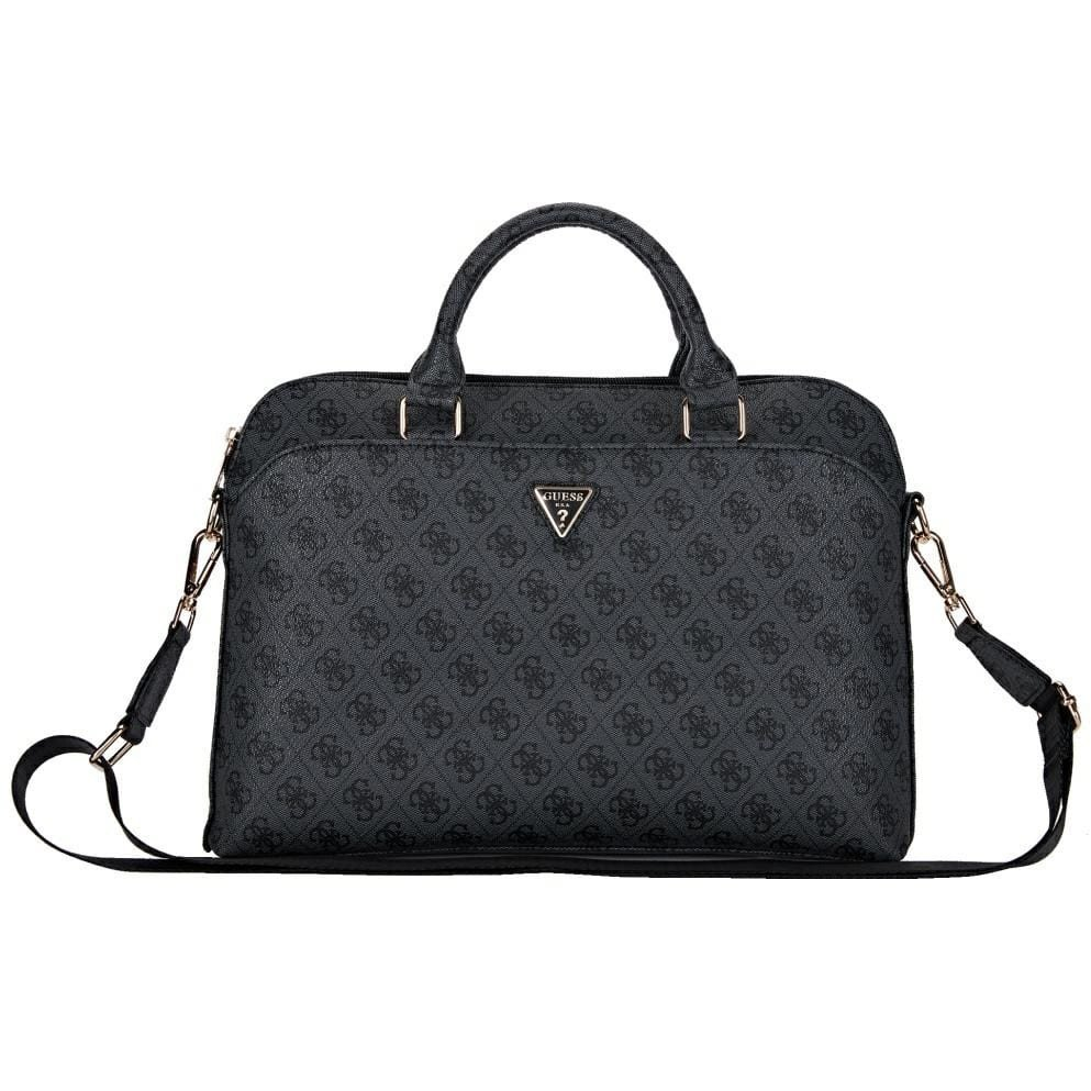 Bag Guess 4G Zipper Pocket Triangle Logo 15" black (GUCB15P4DPTK)-0