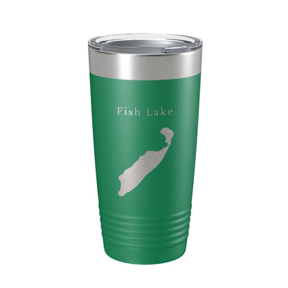 Fish Lake Map Tumbler Travel Mug Insulated Laser Engraved Coffee Cup Utah 20 oz-9