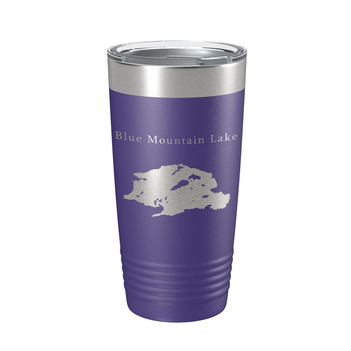 Blue Mountain Lake Map Tumbler Travel Mug Insulated Laser Engraved Coffee Cup New York 20 oz-15
