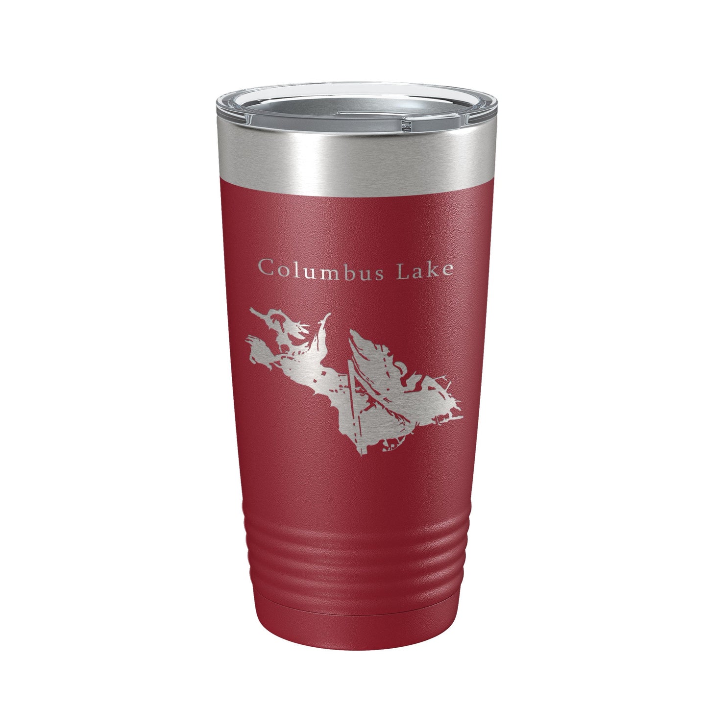 Columbus Lake Map Tumbler Travel Mug Insulated Laser Engraved Coffee Cup Mississippi 20 oz-18