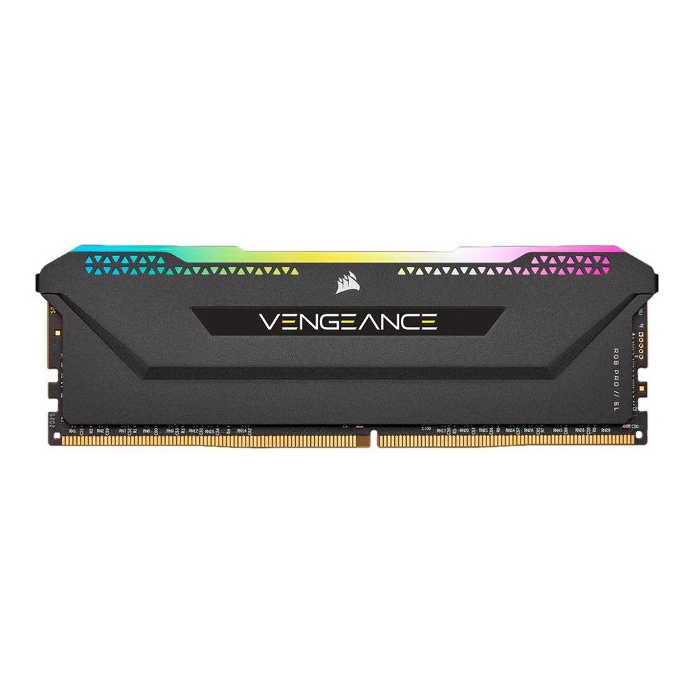 CORSAIR Vengeance RGB PRO SL - DDR4 - kit - 64 GB_ 2 x 32 GB - DIMM 288-pin - 3600 MHz / PC4-28800 - unbuffered (CMH64GX4M2D3600C18)-0