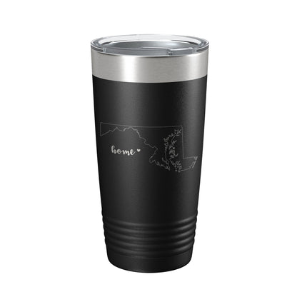 Maryland Tumbler Home State Travel Mug Insulated Laser Engraved Map Coffee Cup 20 oz-5
