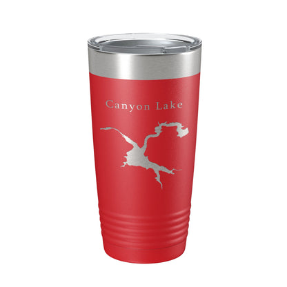 Canyon Lake Map Tumbler Travel Mug Insulated Laser Engraved Coffee Cup Arizona 20 oz-10