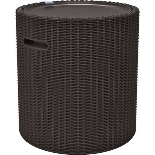 Keter Stolik ogrodowy Curver Keter Cool Stool brązowy z funkcją schowka (230904)-0