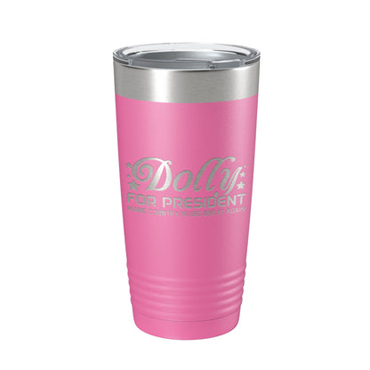 Dolly For President Tumbler Travel Mug Insulated Laser Engraved Parton Gift Coffee Cup 20 oz-11