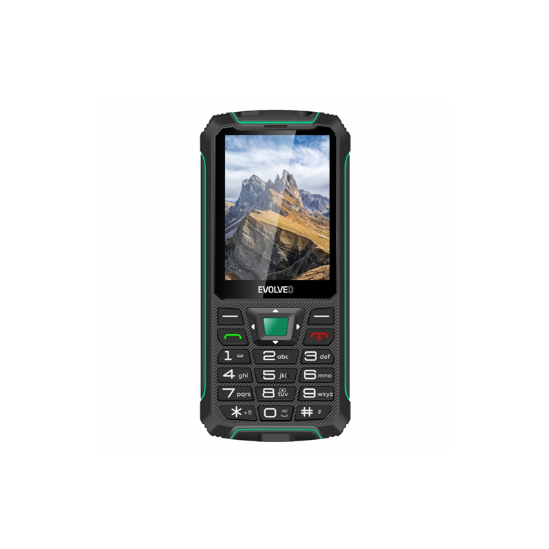 Evolveo StrongPhone W4 Dual SIM Mobiltelefon - Fekete/Zöld (SGM SGP-W4-BG)-0