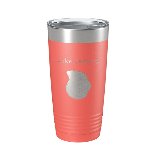 Lake Sebring Map Tumbler Travel Mug Insulated Laser Engraved Coffee Cup Florida 20 oz-20