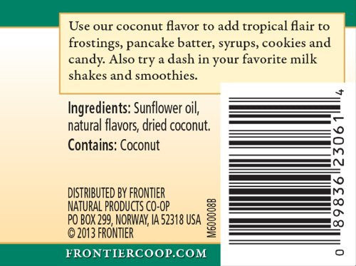 Frontier Herb Coconut Flavor (1x2 Oz)-1
