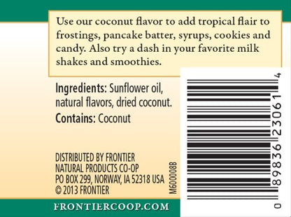 Frontier Herb Coconut Flavor (1x2 Oz)-1