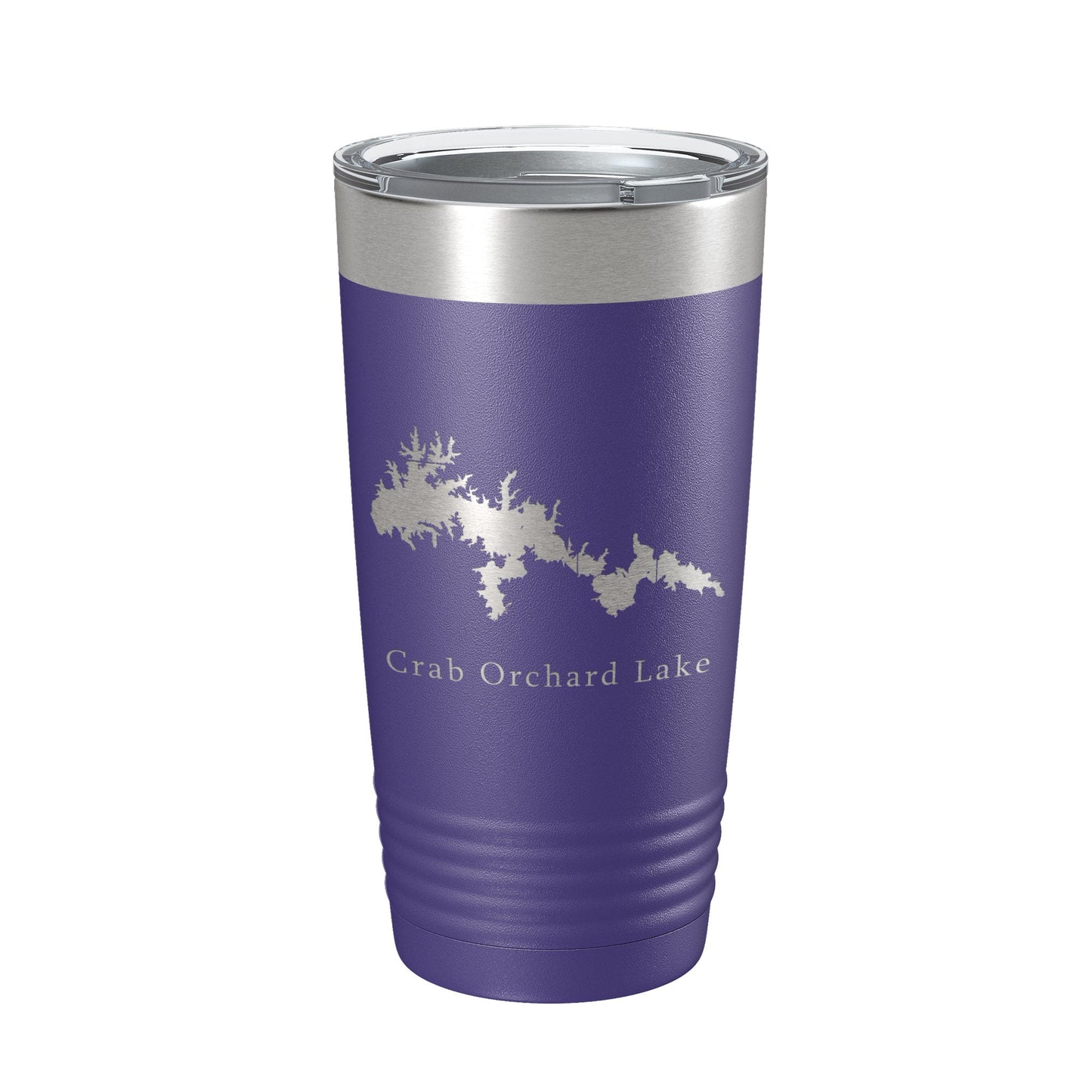 Crab Orchard Lake Map Tumbler Travel Mug Insulated Laser Engraved Coffee Cup Illinois 20 oz-15