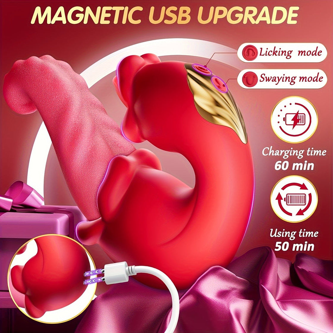 NNETM 4-in-1 Rabbit Vibrator – Tongue Licking for Women-2