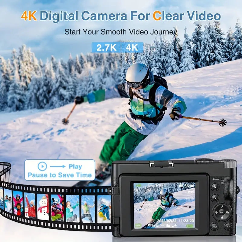 NNETM 4K Digital Camera: Capture Every Detail in Stunning Clarity-3