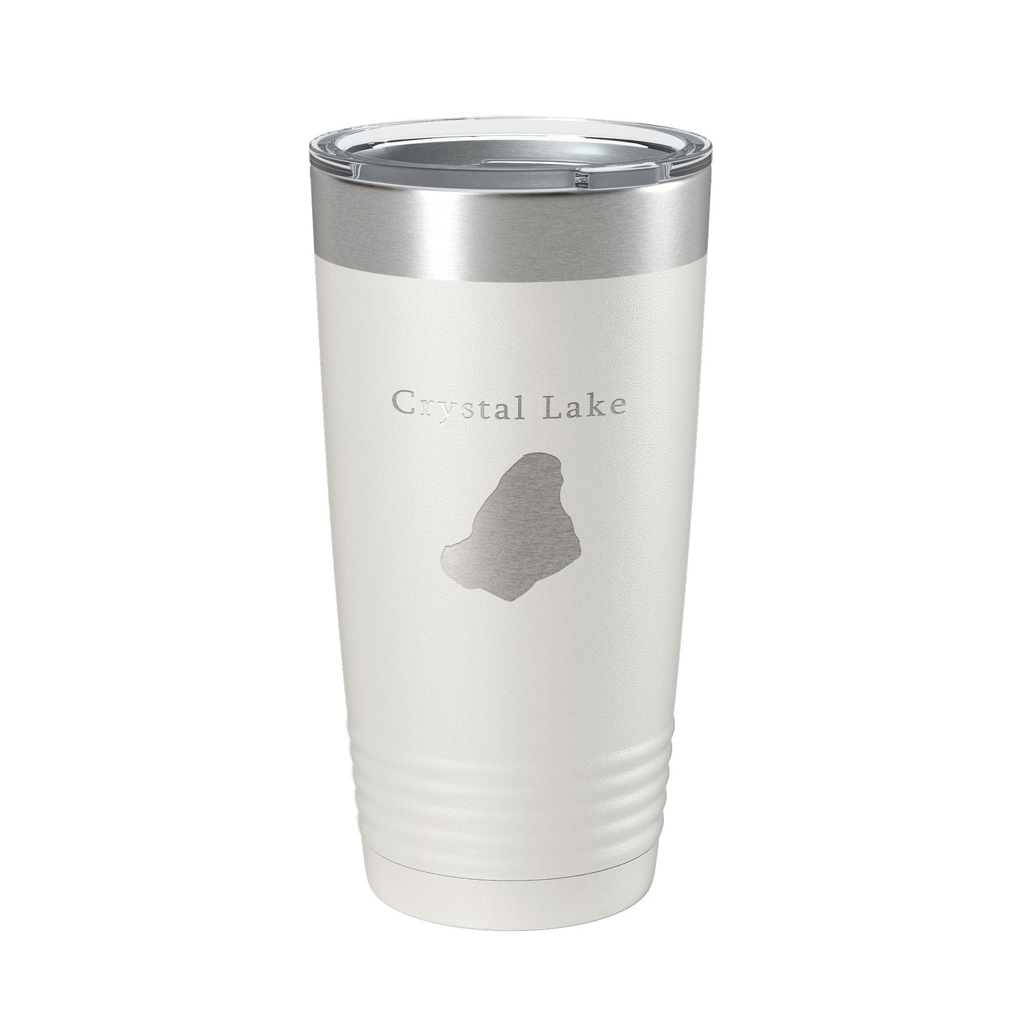 Crystal Lake Map Tumbler Travel Mug Insulated Laser Engraved Coffee Cup Massachusetts 20 oz-7