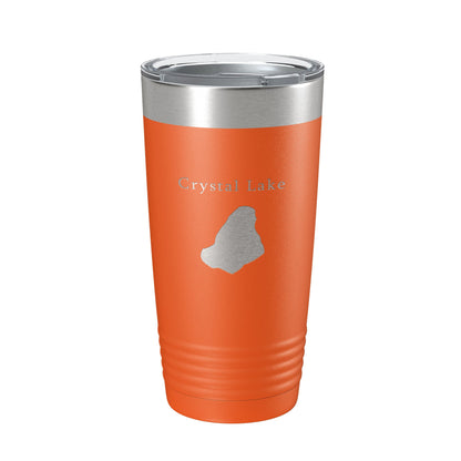 Crystal Lake Map Tumbler Travel Mug Insulated Laser Engraved Coffee Cup Massachusetts 20 oz-17