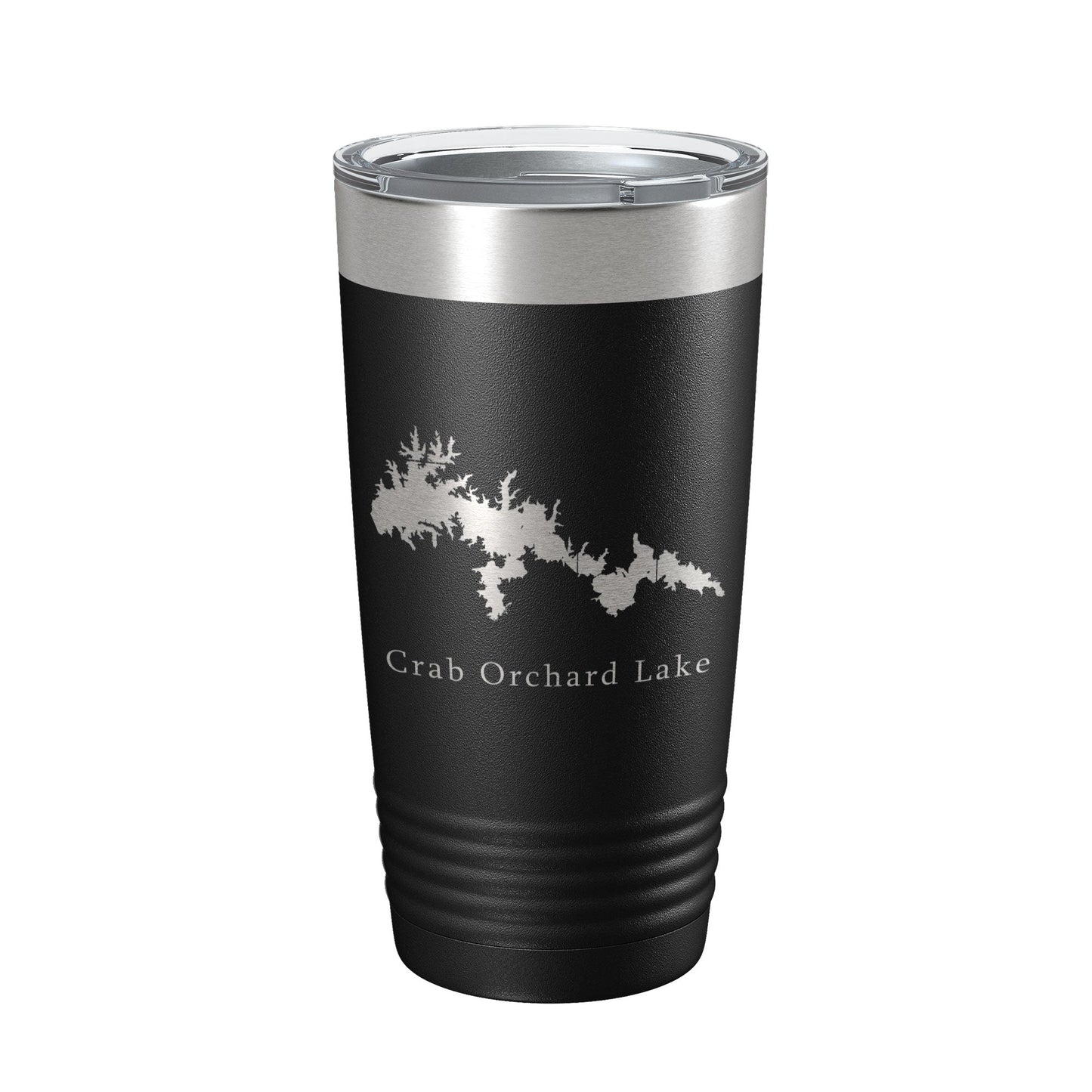 Crab Orchard Lake Map Tumbler Travel Mug Insulated Laser Engraved Coffee Cup Illinois 20 oz-5