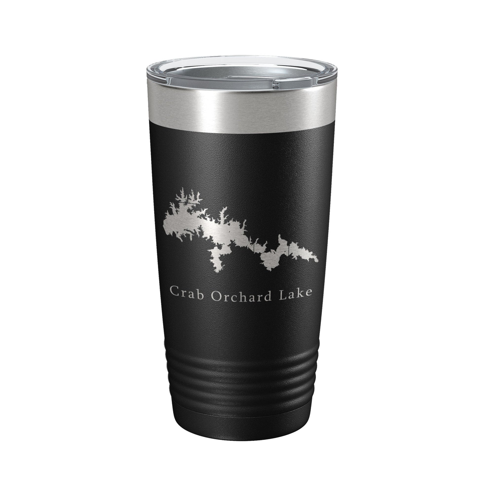 Crab Orchard Lake Map Tumbler Travel Mug Insulated Laser Engraved Coffee Cup Illinois 20 oz-5