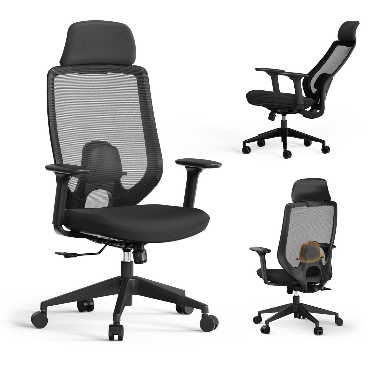 Krzesło biurowe SENSE7 Nakai Czarne (5902659848062)-0