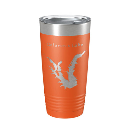 Calaveras Lake Map Tumbler Travel Mug Insulated Laser Engraved Coffee Cup Texas 20 oz-17