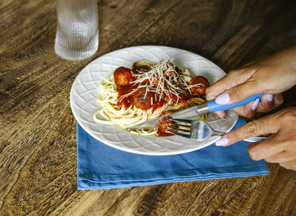 EcoCut 4 Piece Steak Knife Set, Blue-2