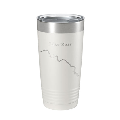 Lake Zoar Map Tumbler Travel Mug Insulated Laser Engraved Coffee Cup Housatonic River Connecticut 20 oz-7