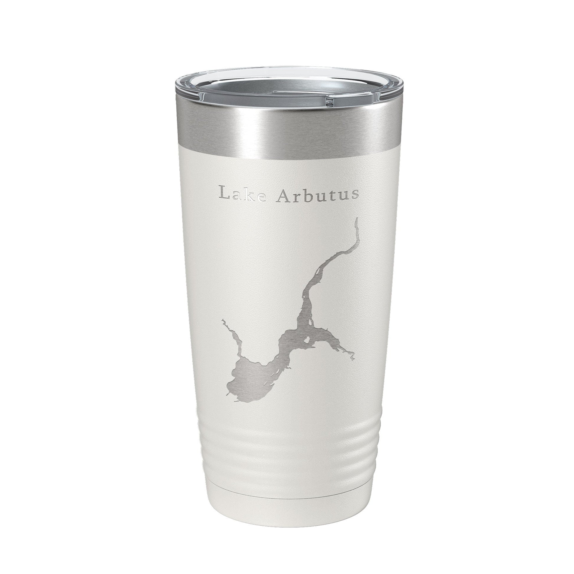 Lake Arbutus Map Tumbler Travel Mug Insulated Laser Engraved Coffee Cup Wisconsin 20 oz-1