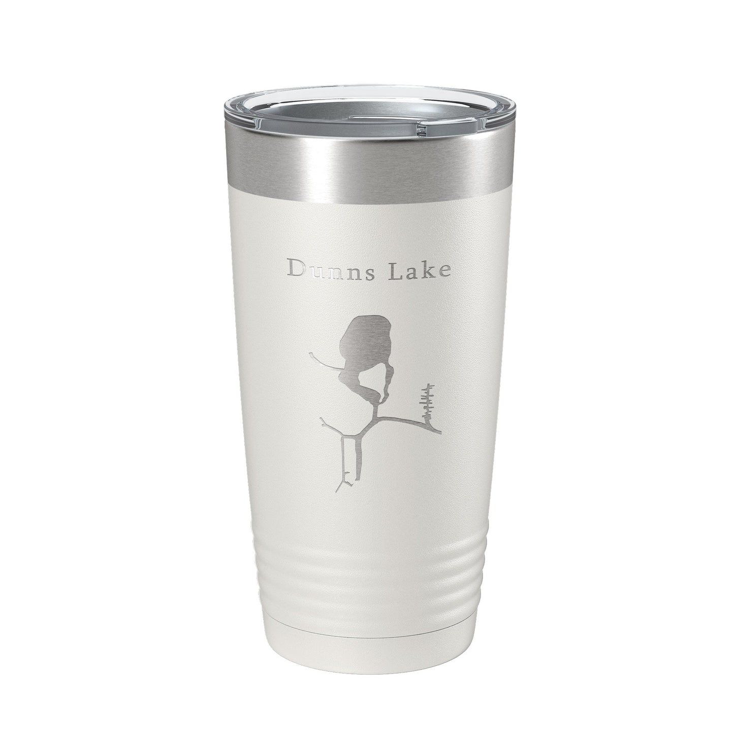 Dunns Lake Map Tumbler Travel Mug Insulated Laser Engraved Coffee Cup Illinois 20 oz-1