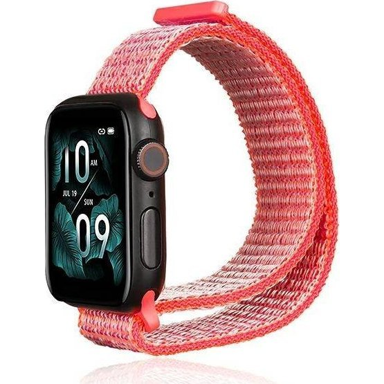 Beline Beline pasek Apple Watch Nylon 42/45/45/49mm różowy /hot pink (brak)-0