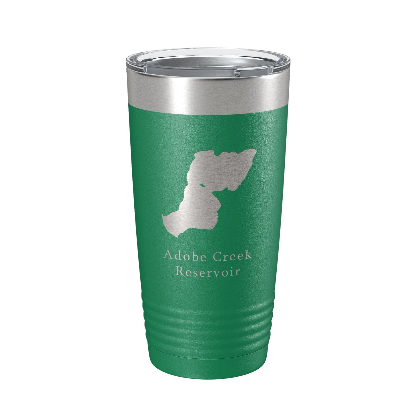 Adobe Creek Reservoir Tumbler Lake Map Travel Mug Insulated Laser Engraved Coffee Cup Colorado 20 oz-9