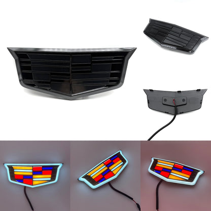 Cadillac Logo Front Grille LED Luxury Metallic Dynamic Crystal Illuminated Emblem Not Compatible with ACC Radar-8