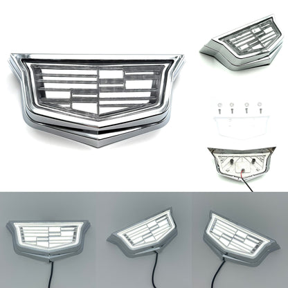 Cadillac Logo Front Grille LED Luxury Metallic Dynamic Crystal Illuminated Emblem Not Compatible with ACC Radar-13