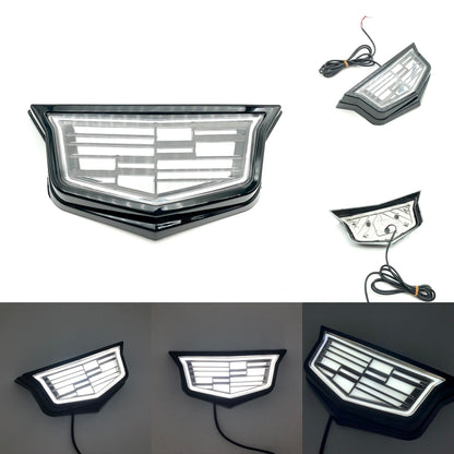 Cadillac Logo Front Grille LED Luxury Metallic Dynamic Crystal Illuminated Emblem Not Compatible with ACC Radar-3