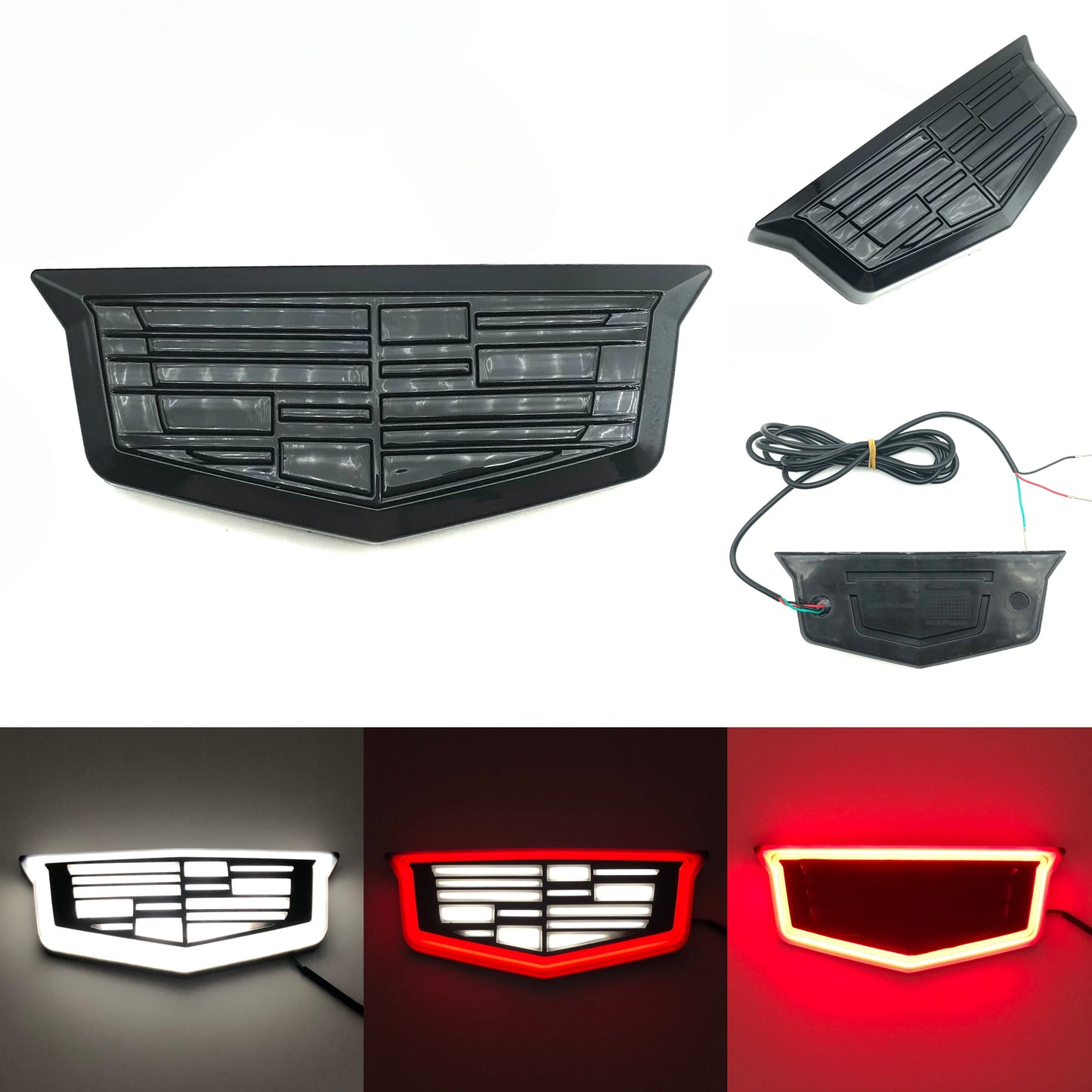 Cadillac Trunk Emblem LED Dynamic Lighted Logo – Not Compatible with Push-Button Trunk Release-4