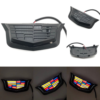 Cadillac Logo Front Grille LED Luxury Metallic Dynamic Crystal Illuminated Emblem Not Compatible with ACC Radar-11