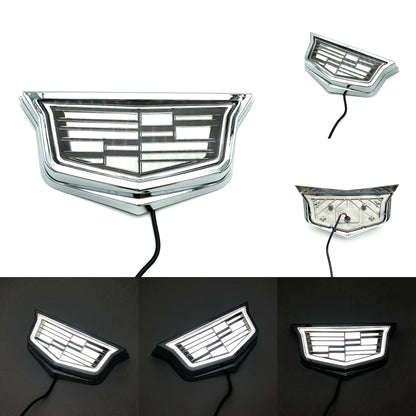 Cadillac Logo Front Grille LED Luxury Metallic Dynamic Crystal Illuminated Emblem Not Compatible with ACC Radar-4