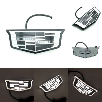 Cadillac Logo Front Grille LED Luxury Metallic Dynamic Crystal Illuminated Emblem Not Compatible with ACC Radar-5