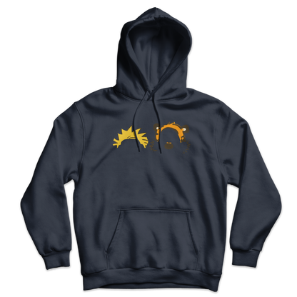 Calvin and Hobbes Faces Contour Unisex Hoodie-6