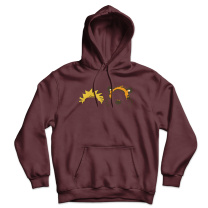 Calvin and Hobbes Faces Contour Unisex Hoodie-7