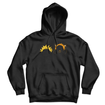 Calvin and Hobbes Faces Contour Unisex Hoodie-4