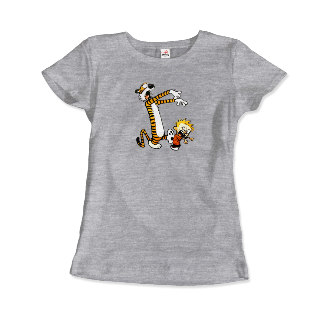Calvin and Hobbes Playing Zombies T-Shirt-6