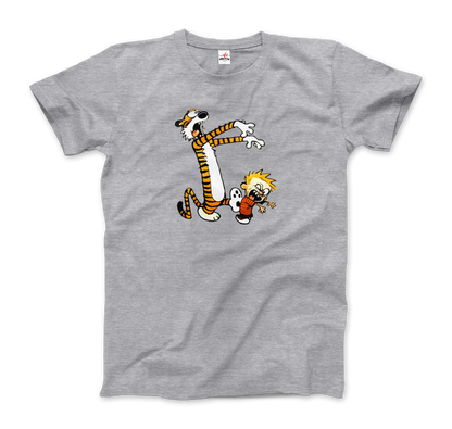 Calvin and Hobbes Playing Zombies T-Shirt-4