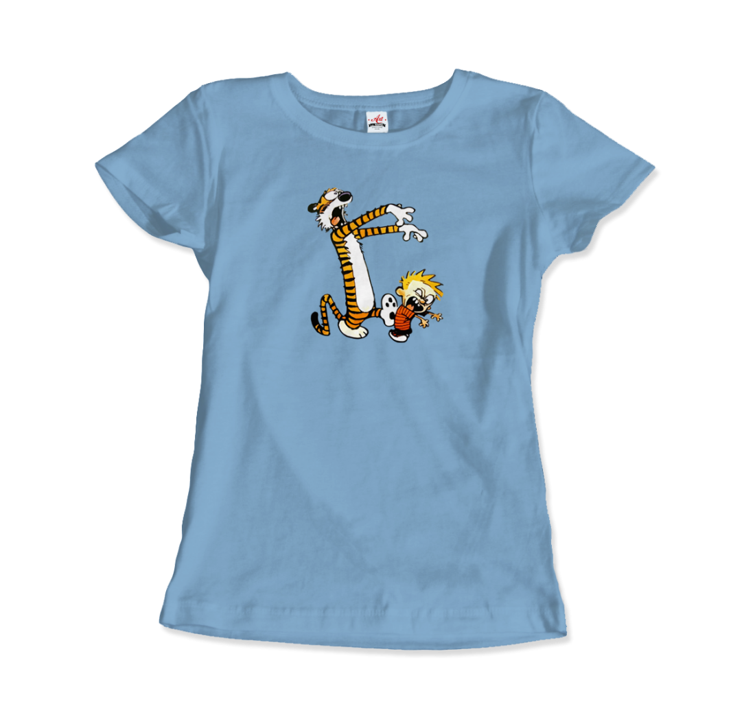 Calvin and Hobbes Playing Zombies T-Shirt-7