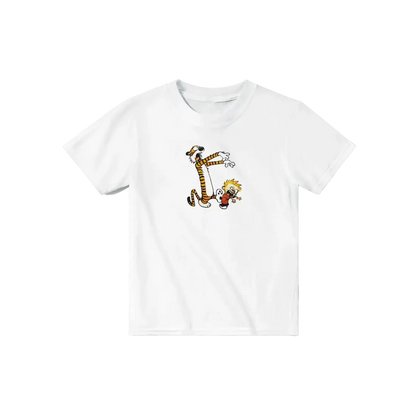 Calvin and Hobbes Playing Zombies T-Shirt-8