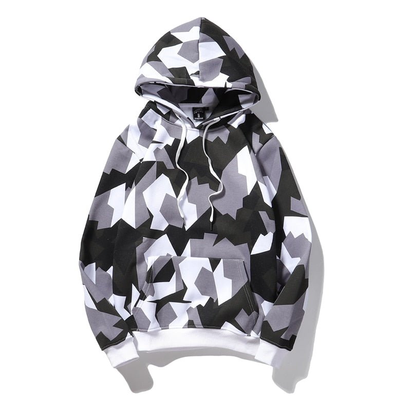 Camouflage Hooded Sweatshirts Fashion Mens Streetwear Hip Hop Skateboard Fleece Hoodies  Autumn Casual Camo-1