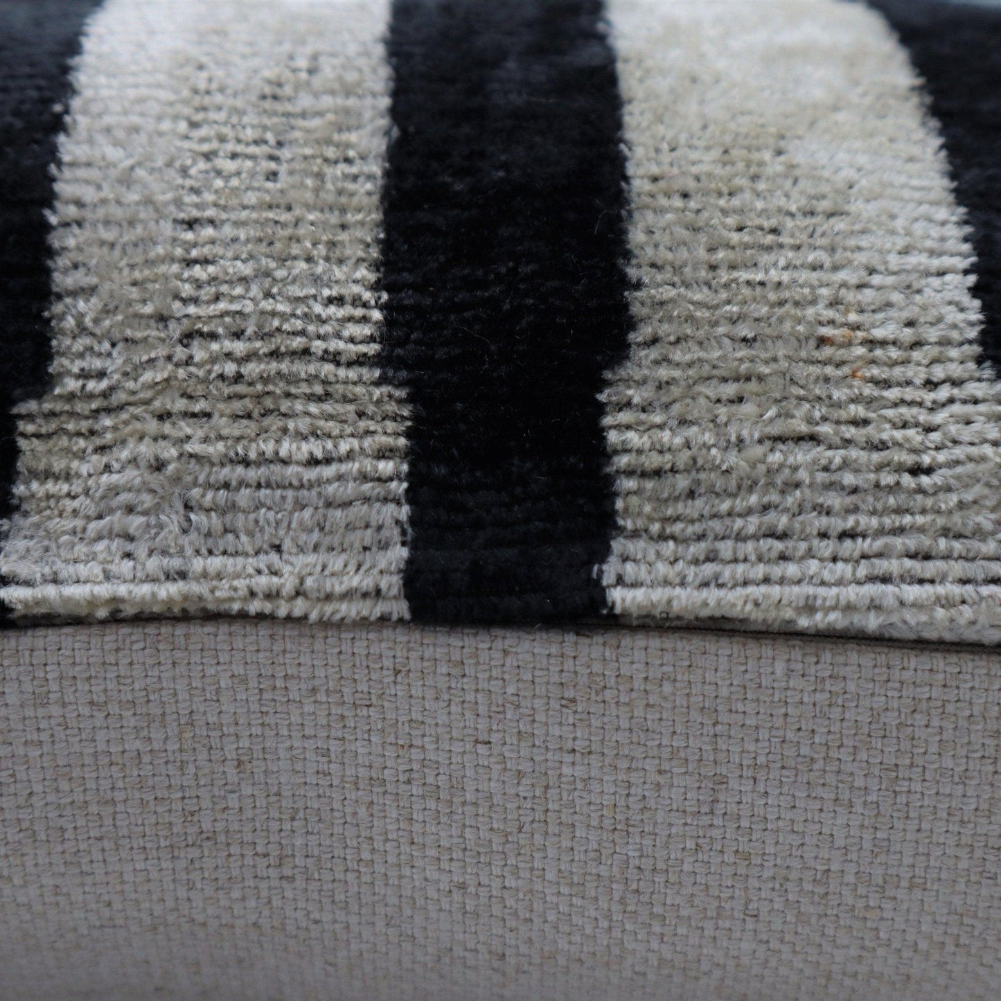 Canvello Decorative Black & White Pillow | 16x16 inch-4