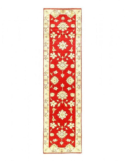 Canvello Fine Hand Knotted Oushak Design runner 2'5'' X 9'11''-0