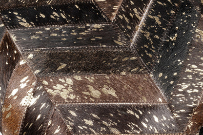 Canvello Genuine Cowhide Leather Decorative Throw Pillows - Handmade Patchwork Boho Accent Pillows For Sofa, Couch, Bed, Chair - Western Southwestern Farmhouse Pillow Covers With Feather Down Insert Included-2