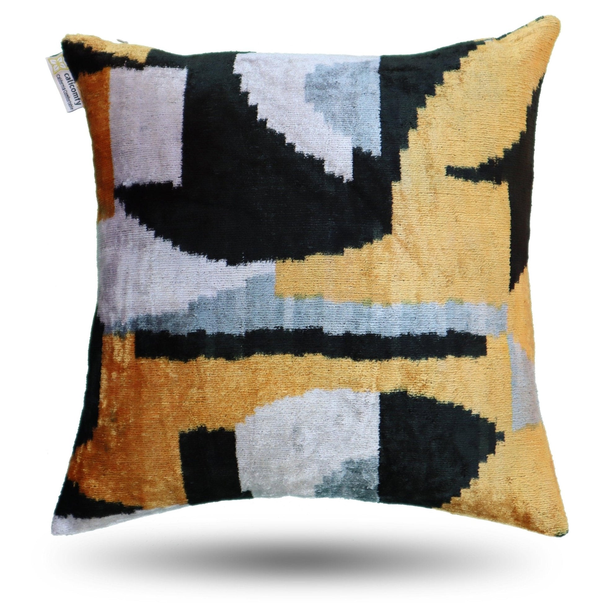 Canvello Handmade Gold Velvet Throw Pillow - 20x20-3
