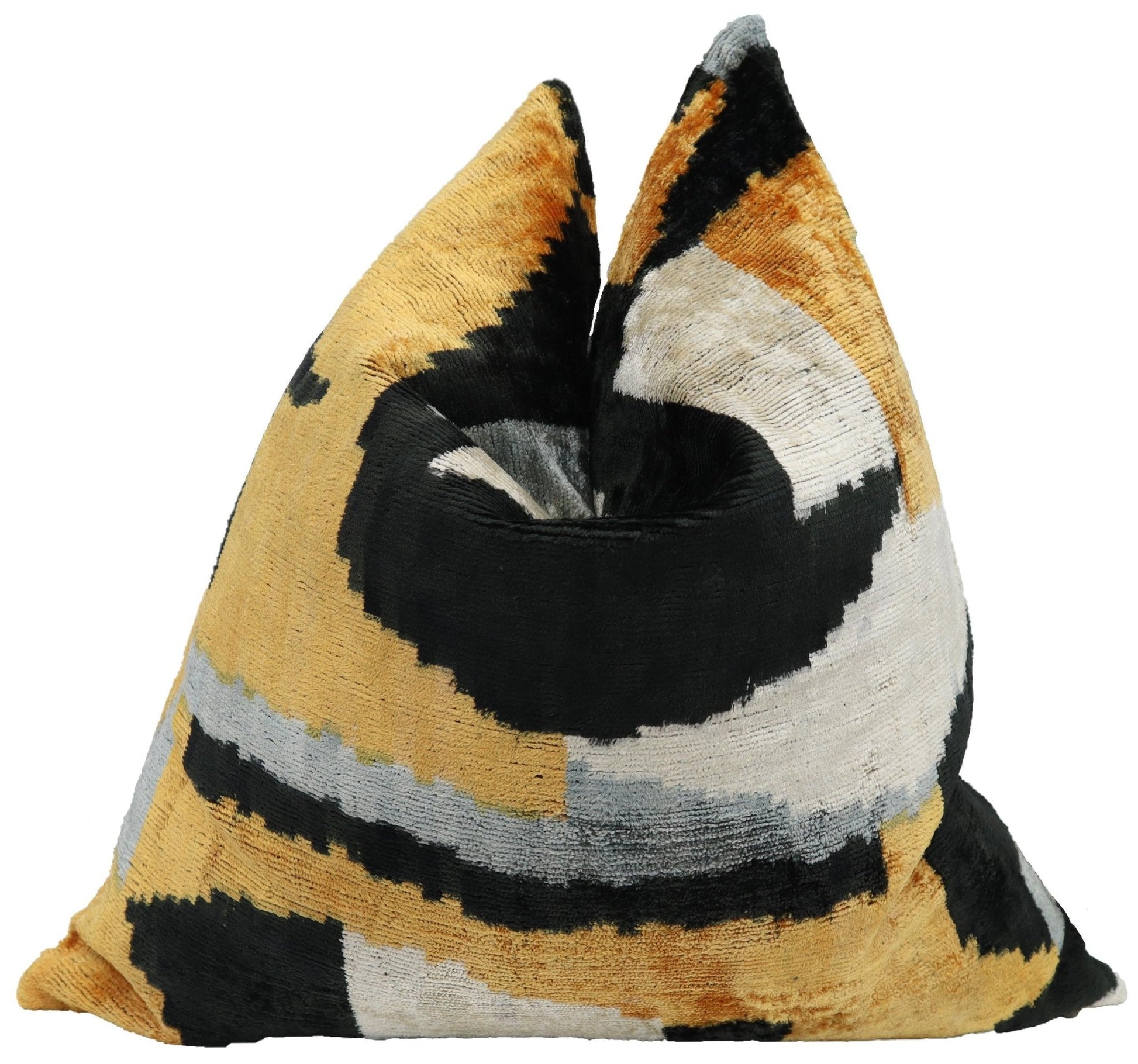 Canvello Handmade Gold Velvet Throw Pillow - 20x20-2